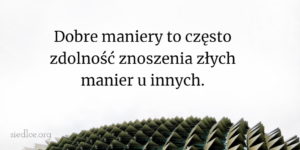 dobre maniery