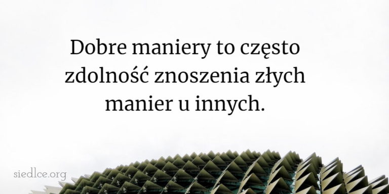 dobre maniery
